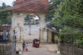 Aluthgama, Sri Lanka - May 04, 2018: Entrance to Kande Viharaya Temple in Sri Lanka