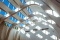 Interior detail of light and windows in Alvar Aalto church in Riola Italy Royalty Free Stock Photo