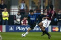 Alvaro Recoba in action during the match