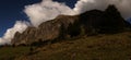 Alvier mountain seen from Alp Palfries