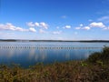 Alvito reservoir lake in Alentejo