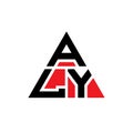 ALY triangle letter logo design with triangle shape. ALY triangle logo design monogram. ALY triangle vector logo template with red Royalty Free Stock Photo