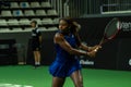 Alycia Parks of USA in action against Cristina Bucsa of Spain in Semi Final during the Credit Andorra Open Women`s Tennis