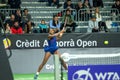 Alycia Parks of USA in action against Cristina Bucsa of Spain in Semi Final during the Credit Andorra Open Women`s Tennis