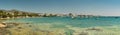 Alyki beach panorama at Paros island in Greece.