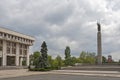 Alyosha Monument in the center of city of Burgas, Bulgaria