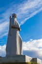 Alyosha Monument from side. It`s a memory to Soviet soldiers, sailors and airmen of World War II which is called The Great