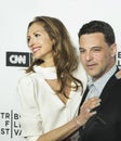 Alysia Reiner and David Alan Bosche Arrive at the 17th Tribeca Film Festival
