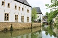 The Alzette River crossing the Grund, an old district in Luxembourg City