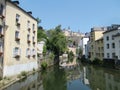 Alzette River, Luxembourg Royalty Free Stock Photo