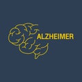 ALZHEIMER logo vector icon