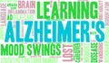 Alzheimer`s Word Cloud Royalty Free Stock Photo