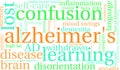 Alzheimer`s Word Cloud Royalty Free Stock Photo