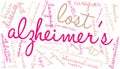 Alzheimer`s Word Cloud Royalty Free Stock Photo