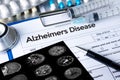 Alzheimers Disease concept , Brain degenerative diseases Parkin Royalty Free Stock Photo