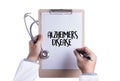 Alzheimers Disease concept , Brain degenerative diseases Parkin Royalty Free Stock Photo