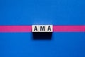 Ama - ask me anything,word concept Royalty Free Stock Photo