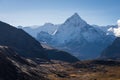 Ama Dablam mountain peak in Everest region view from Chola pass, Everest region, Nepal Royalty Free Stock Photo