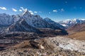 Ama Dablam mountain peak view from Chukung Ri view point, Everest region in Himalaya mountains range, Nepal Royalty Free Stock Photo