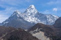 Ama Dablam peak at Pangboche village