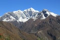 Ama dablam peak in trekway from nepal in everest trek