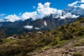 Ama Dablam and Thamserku peaks: Himalaya landscape Royalty Free Stock Photo