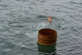 Ama female diver working on the sea Royalty Free Stock Photo