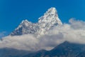 Amadablam, Ama Dablam mountain Royalty Free Stock Photo