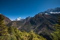 Amadablam peak in Khumbu valley in Nepal, Himalayas Royalty Free Stock Photo