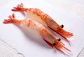 Amaebi (Sweet shrimps) Sushi Royalty Free Stock Photo