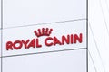 Royal Canin logo on a wall