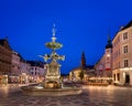Amagertorv Square and Stork Fountain in the Old Town Royalty Free Stock Photo
