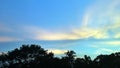 Amaging view of sky at evening in bangladesh Royalty Free Stock Photo