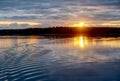 Amaizing cloudscape over the baltic sea, sunrise shot in Finland, Raasepori, Tammisaari, Ekenas