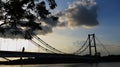 Amaizing panoramic view of Lakeside Putrajaya Royalty Free Stock Photo