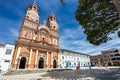 Amalfi, Antioquia - Colombia. September 20, 2023. Temple of Catholic worship located in the main park of the municipality