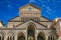 The Amalfi cathedral dedicated to the Apostle Saint Andrew in the Piazza del Duomo in Amalfi Italy off the coast of Salerno Gulf o