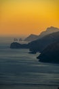 Amalfi Coast And Capri From The Path Of The Gods