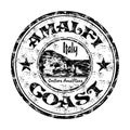 Amalfi Coast grunge rubber stamp Royalty Free Stock Photo