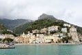 Amalfi coast, Italy - panoramic view of Cetara Royalty Free Stock Photo