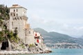 Amalfi coast, Italy - view of Cetara tower Royalty Free Stock Photo