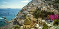 Amalfi Coast, panorama of Positano town, Italy Royalty Free Stock Photo