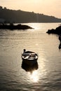 Amalfi Coast Sunset Italy Royalty Free Stock Photo