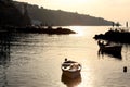 Amalfi Coast Sunset Italy Royalty Free Stock Photo