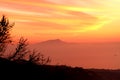 Amalfi Coast Sunset Italy Royalty Free Stock Photo