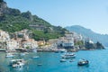 Amalfi Harbor Delights: Stunning Yachts, Ships, and Impressive Buildings, Italy