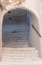 Characterful narrow passageway with steps in the town of Amalfi on the Amalfi Coast, Southern Italy.