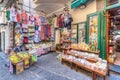 Traditional, colorful and characteristic souvenir stalls in Amalfi, Amalfi Coast, Italy