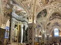 Amalfi, Italy, September 26, 2023: Underground crypt of Cathedral of Saint Andrew (Duomo di San Andreas) in Amalfi Royalty Free Stock Photo