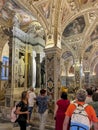 Amalfi, Italy, September 26, 2023: Underground crypt of Cathedral of Saint Andrew (Duomo di San Andreas) in Amalfi Royalty Free Stock Photo